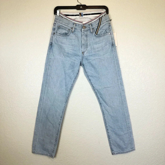 Jean Atelier Luxury Mock Brief Pant Jeans in color Sky size 25 NWT - Picture 4 of 12